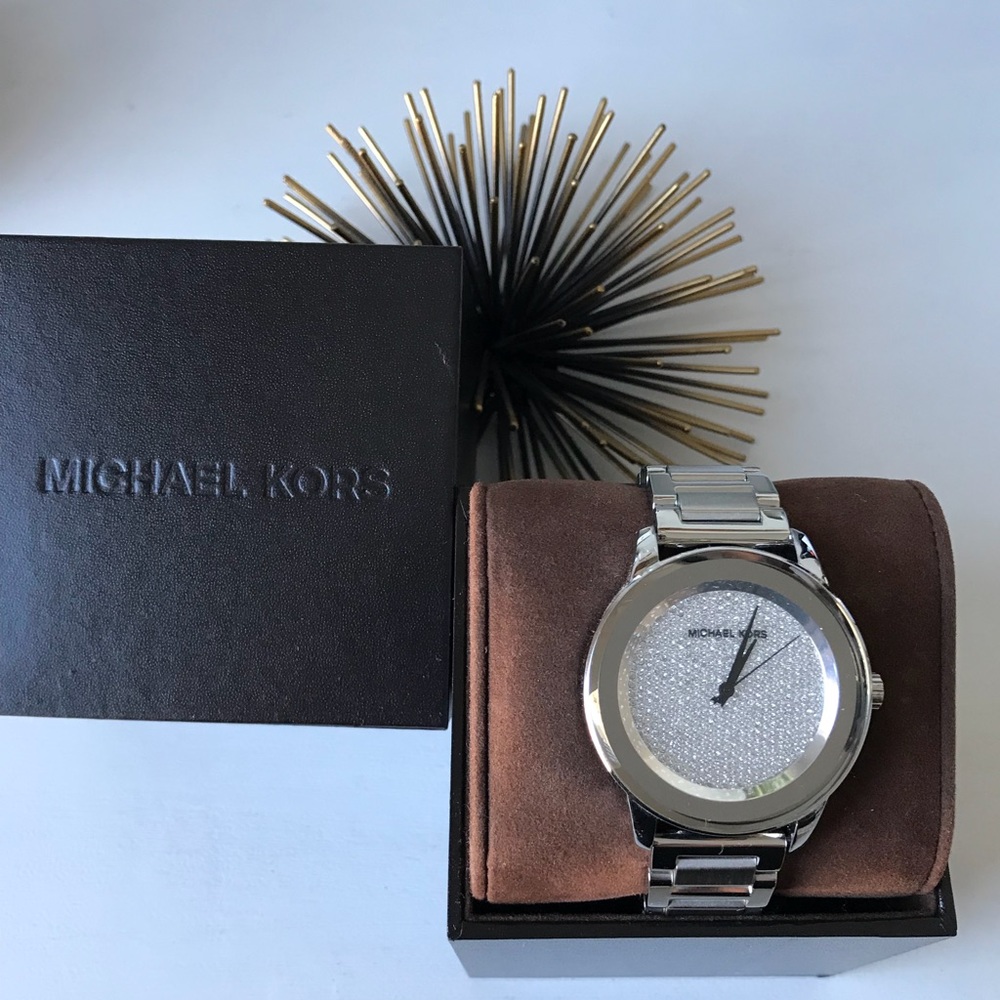 Silver Michael Kors MMK watch